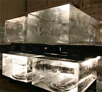 glace en bloc de 150 kg sculpture sur glace